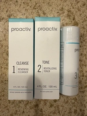 Proactiv 60 Day 3 Piece Kit 3-Step System - Exp cleaner 7/26 & Exp repair 7/27 - Image 1 of 2