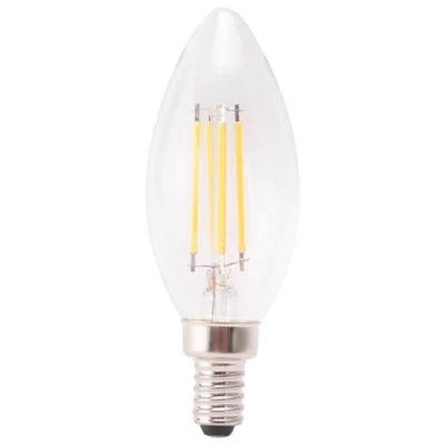 Dimmable E12 4W COB  Candle Flame Filament LED Light Bulb Lamp 10*33383 - Image 1 of 4