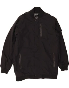 O'NEILL Mens Windbreaker Jacket UK 40 Large Black Polyester BZ15 - Picture 1 of 3