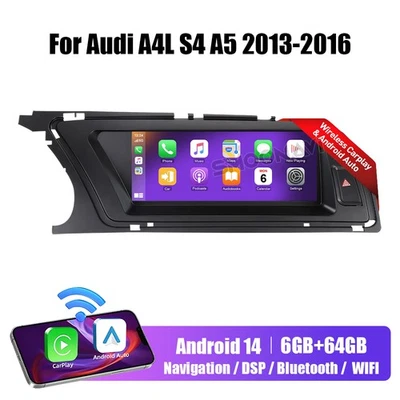 8.8" Audi A4/A5/B8/S4 Multimedia Autoradio Android 14 Display 6+64GB 8-Kern DAB+ - Bild 1 von 4