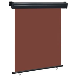 Balcony Side Awning Brown Steel 57.1 x 98.4 in Retractable - Picture 1 of 10