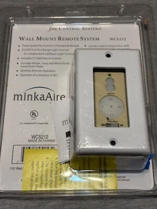 Minka Aire WCS212 Reversable Wall Fan Control Dimmable System, 3 Speed, Ivory - Picture 1 of 3