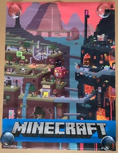 Póster Videojuego Minecraft Cube 6014R 18x24 Trends International - Imagen 1 de 12