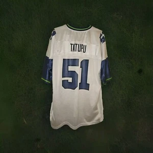 Vintage Lofa Tatupu Seattle Seahawks Herren Größe XL NFL Reebok weiß Heim Trikot - Bild 1 von 6
