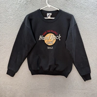 Sudadera De Colección Hard Rock Adulto Mediana Negra Cuello Redondo Grunge Patinador Años 90 Foto 1 de 4