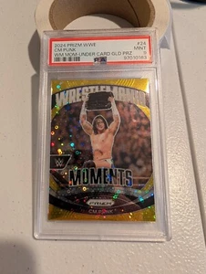 CM PUNK 2024 Panini Prizm WWE WrestleMania Moments #d /10 PSA 9 - Imagen 1 de 2