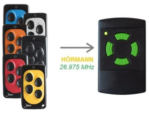 Handsender für Hörmann 26,975 MHz farbig HSM / HS 4 Garagentoröffner 27 Funk 26 - Bild 1 von 34