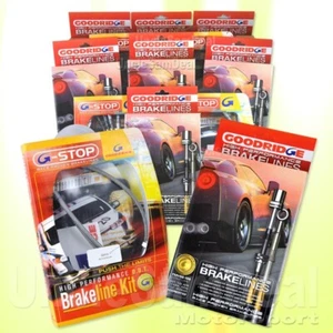 GOODRIDGE G-STOP STEEL BRAKE LINE KIT FOR 89-94 MITSUBISHI ECLIPSE 4WD GSX - Picture 1 of 7