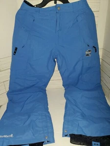 Boys Snow  Ski Pants Medium Blue Adjustable Waist Pockets  Section - Picture 1 of 12