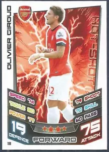 TOPPS MATCH ATTAX 2012-13- #018-ARSENAL-OLIVIER GIROUD - Imagen 1 de 1