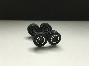 Juego de neumáticos de ruedas de goma R123 Hot Wheels 1/64 gris RR cromo línea 12 mm mediano - Imagen 1 de 5