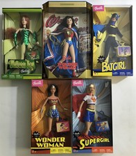 All DC Barbie Doll Collection Lot Wonder Woman Poison Ivy Batgirl Supergirl MISB
