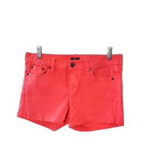 J. Crew Matchstick Stretch Jean Shorts Salmon Cotton/Spandex Raw Cuff Sz 29 - Picture 1 of 8