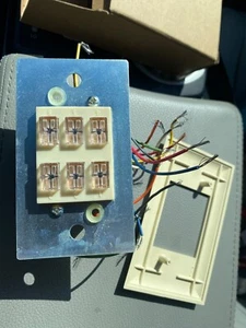 1959 Touch-Plate Press-Plate Model M 6-Button Red/Ivory Control Switch - Picture 1 of 2