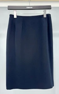 NWT KASPER Straight Navy Skirt - Size 2P - Picture 1 of 6