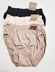 3 Bali Comfort Revolution Seamless Hi Cut Underwear Multi 303J Sz 8/9 - NWT - Picture 1 of 1