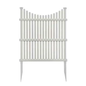 Zippity Outdoor Products Privacy Screen White Vinyl Pointed Stakes (2-Pack) - Picture 1 of 4