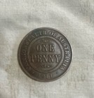 1911 | Australian George V Penny | Au + | Circulated | Free S&H