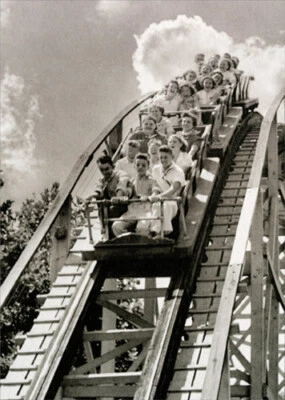 Roller Coaster America Collection Birthday Card - Greeting Card by Avanti Press