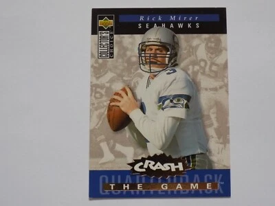1994 Upper Deck Collector's Choice Crash the Game Rick Mirer GOLD Card #C3 - Image 1 of 2