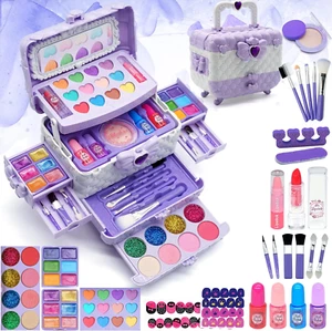 Set Di Trucchi per Bambini E Bambine - Viola 57 Pezzi, Set Da Trucco per Bambini - Foto 1 di 6