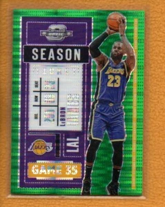 LeBron James 2020-21 Contenders Optic Season Ticket Green Pulsar Prizm #81 /25 - Picture 1 of 2