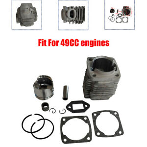 44mm Aluminum Cylinder Piston Kit For 49cc Engine Motor Mini ATV Pocket Bike