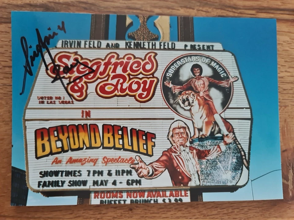 SIEGFRIED & ROY XL Autogramm Signiert Autograph Signed Original Foto 12.5x18cm - Bild 1 von 2