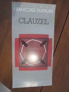 Affiche d'Exposition Jacques Clauzel Galerie Dufaure 60 cm sur 30 cm 244 - Imagen 1 de 3