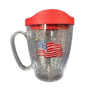 Tervis American Flag Made in USA Double Walled Insulated Tumbler Travel Cup - Picture 1 of 4