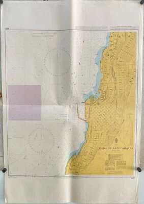 Admiralty 4227 RADA DE ANTOFAGASTA CHILE Genius Nautical Maritime Map Chart - Image 1 of 4