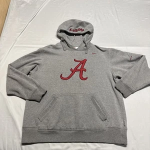 Felpa con cappuccio vintage Nike Alabama Crimson Tide grigia taglia large - Foto 1 di 13