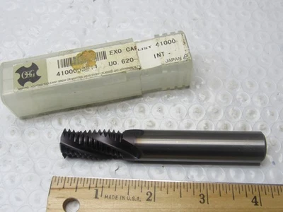 OSG HELICAL FLUTE THREAD MILL 3/4-10, 4-FLUTE, 0.6250" SHANK DIA SOLID CARBIDE - Image 1 of 2