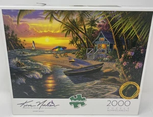 Buffalo Games Kim Norlien Sonnenuntergang Strand 2000 Teile Puzzle vollständig - Bild 1 von 6