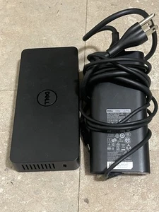 Genuine Dell D3100 Triple Display USB 3.0 Micro Docking Station W POWER SUPPLY - Picture 1 of 6
