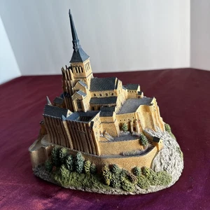 danbury mint enchanted castles of europe mont saint-michel slight damage - Picture 1 of 17