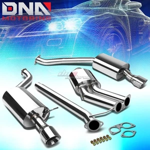 J2 PARA 03-08 AUDI A4 Tipo 8E/8H CATBACK ESCAPE ALTA POTENCIA SILENCIADOR DOBLE 4" ENROLLADO TI - Imagen 1 de 8
