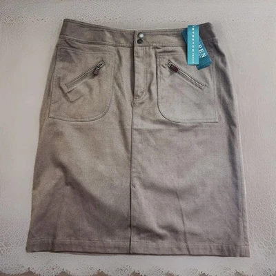 Falda Lauren Ralph Lauren Talla 12 Elastizada Utilitaria Verde Marrón Y2K Carga Nueva con Etiquetas Foto 1 de 4