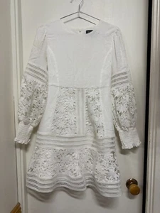 Girls BARDOT White L/S Dual Layer Dress - Size 14yrs (T43) - Picture 1 of 5