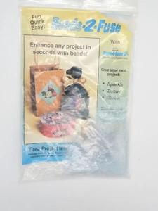 Perlen 2 Fuse Perlen Verzierung Kit Vintage Klar Perlen Made in USA Neu in Verpackung Neu - Bild 1 von 8