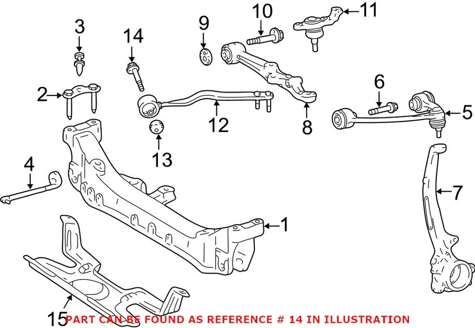 Perno excéntrico de ajuste de inclinación de alineación original OEM para Lexus 4819024020 Foto 1 de 1