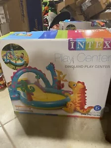 NEW Intex 11ft x 7.5ft x 44in Inflatable Dinoland Play Center Pool *Ships Now* - Picture 1 of 4