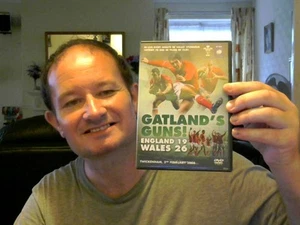 GATLAND'S GUNS ENGLAND 19 WALES 26 FEB 08 RUGBY DVD BIRTHDAY FATHERS DAY - Picture 1 of 1