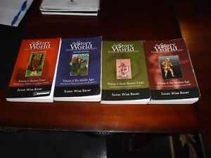 The Story of the World-Volumes 1-4 Books and 1-4 Tests & Answer Key-Susan Bauer