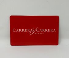 CARRERA Y CARRERA  Certificate of Authenticity Card BLANK NEW 