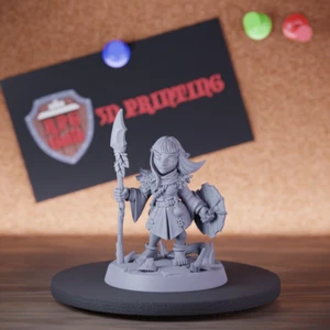 Weiblicher Halfling Miniatur DnD Walddruide Dungeons and Dragons Mini DnD 5e - Bild 1 von 8