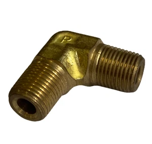 1/8" NPT BRASS MALE 90 ELBOW - Picture 1 of 1