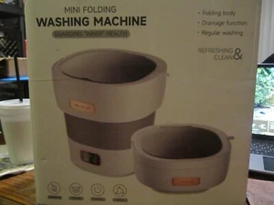 MINI FOLDING WASHING MACHINE DRAINAGE FUNCTION 110-230V, NO. S810 - Picture 1 of 4