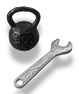 Mezco One:12 Bluto: Stormy Seas Ahead - Real Metal Kettlebell & Wrench 1:12 - Picture 1 of 1