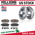 Rear Drilled Rotors + Ceramic Brake Pads For Chevy Cruze Sonic Trax Buick Encore Chevrolet Sonic